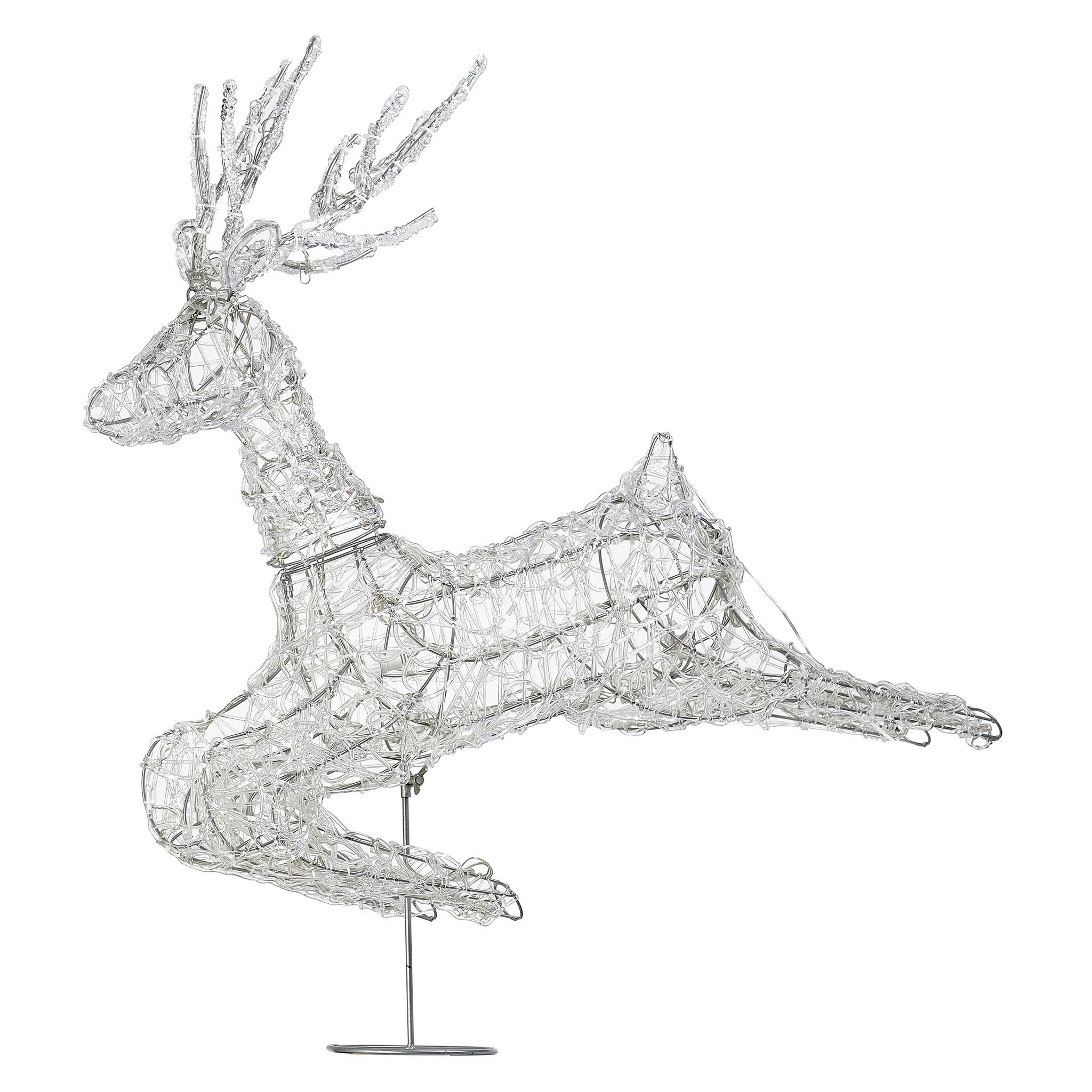 Voir la diapositive 1 : ACTUEL Renne lumineux extérieur 3D 200 LED - blanc froid