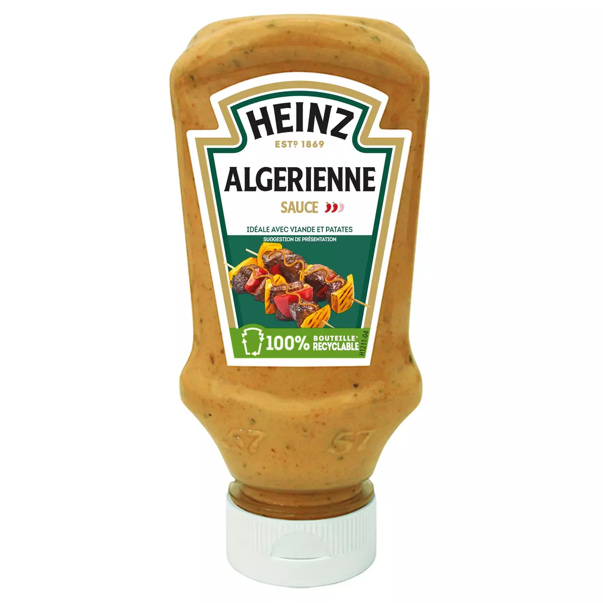 HEINZ Sauce algérienne piquante sucrée en squeeze top down 220g