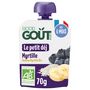 Voir la diapositive 1 : GOOD GOUT Petit Déj' Gourde myrtille bio dès 6 mois 70g
