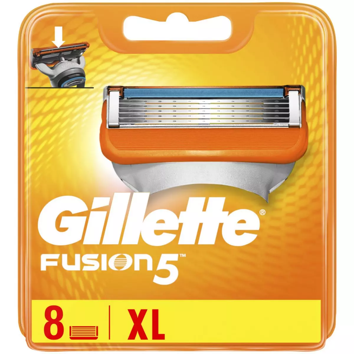 GILLETTE Fusion 5 recharge lames de rasoir 8 recharges