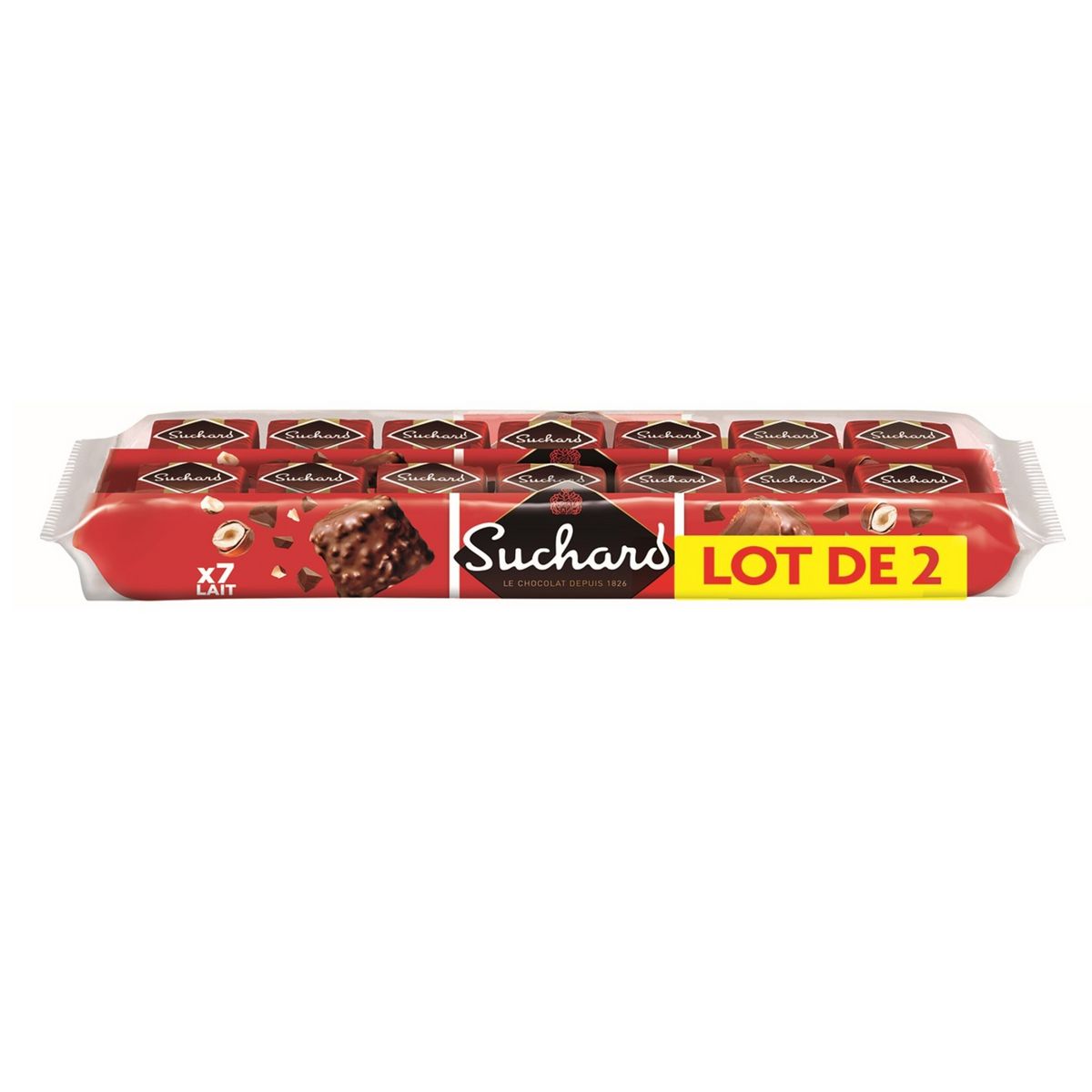 SUCHARD Rochers au chocolat au lait 14 rochers 490g