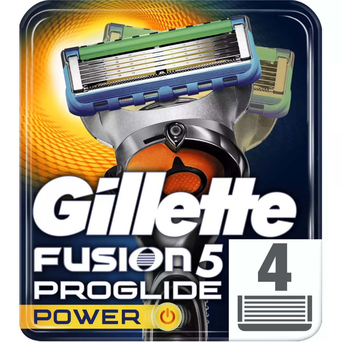 GILLETTE Fusion5 Proshield Power recharge lames de rasoir 4 recharges