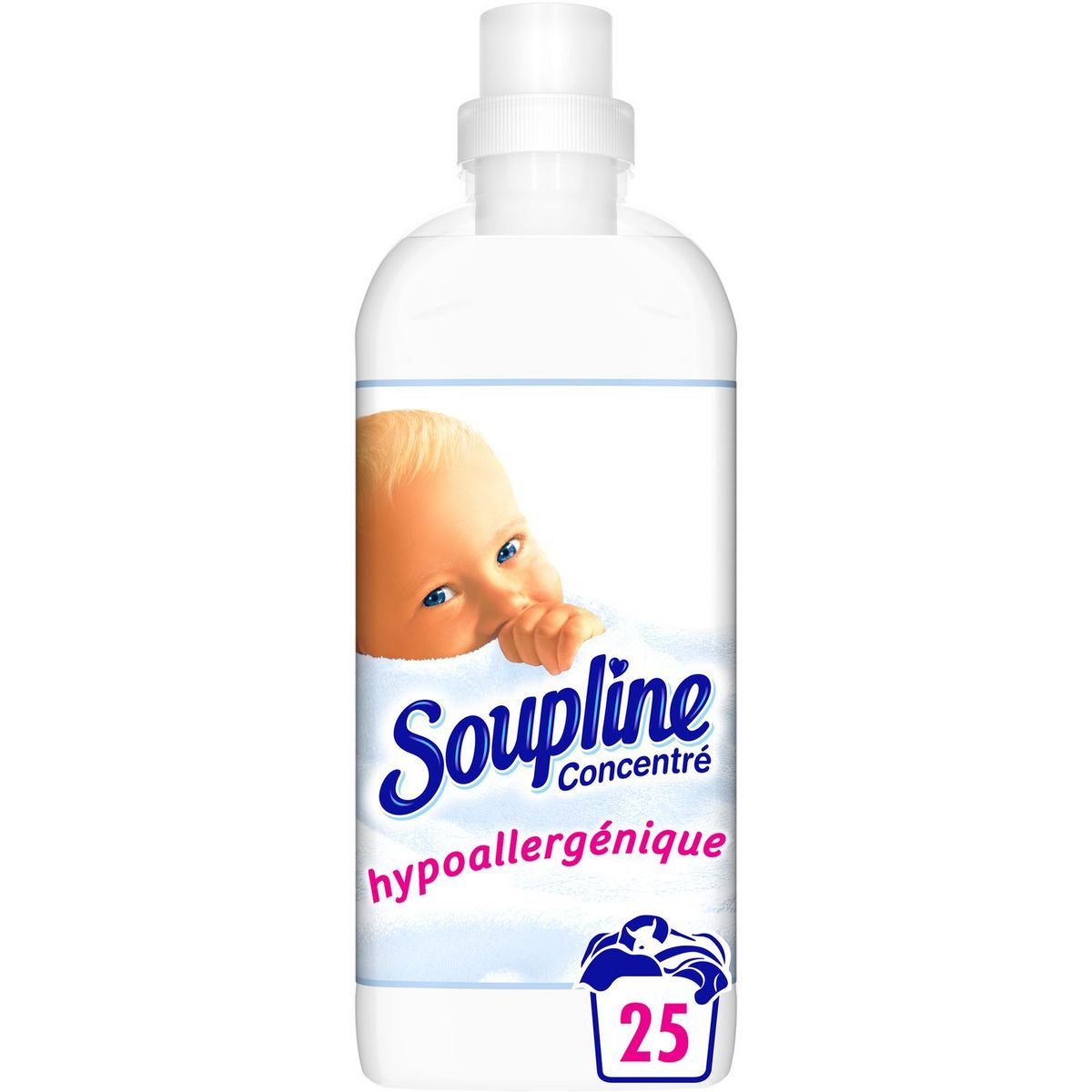 SOUPLINE Assouplissant concentré hypoallergénique 25 lavages 630ml