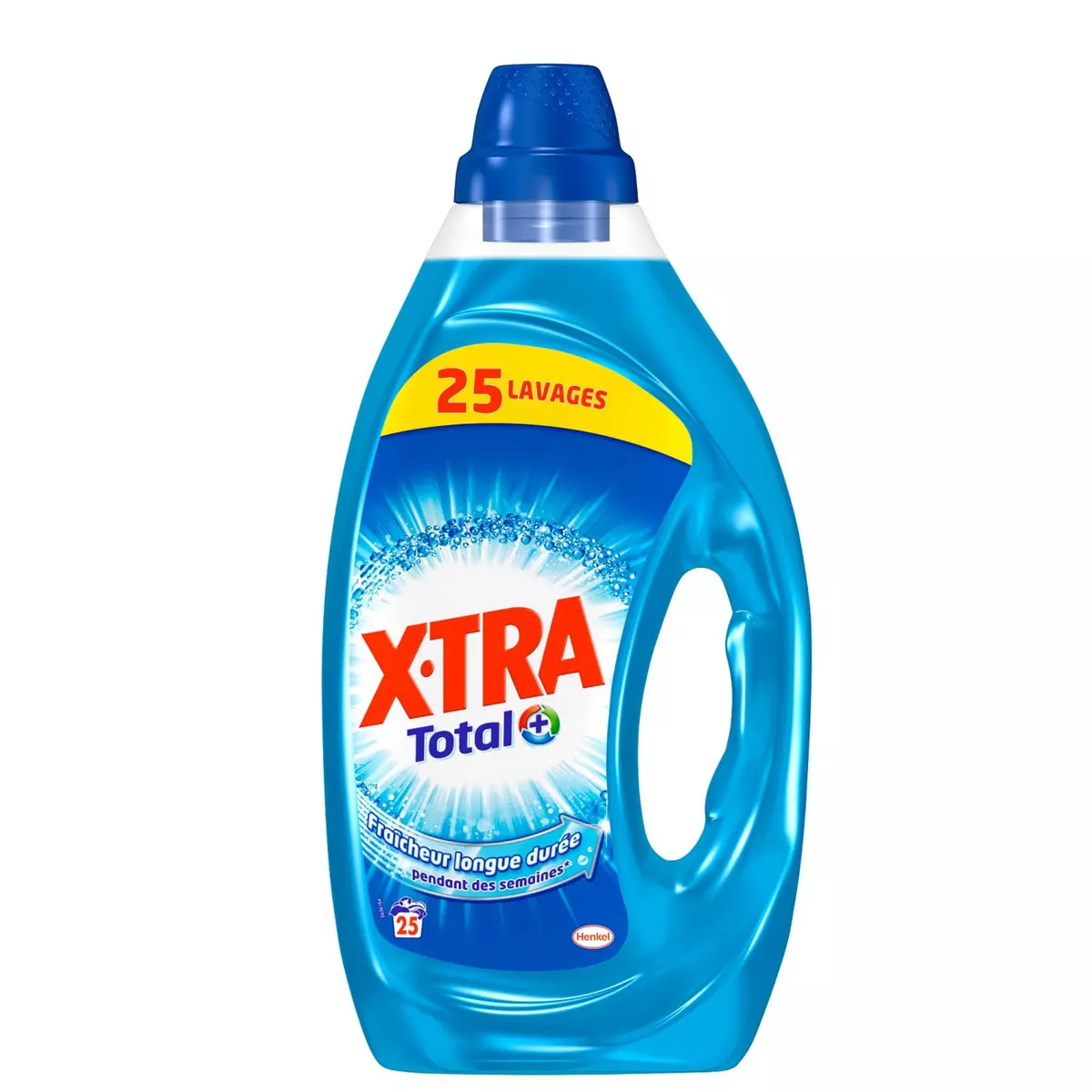 X-TRA Total plus lessive liquide fraîcheur 25 lavages 1,25l