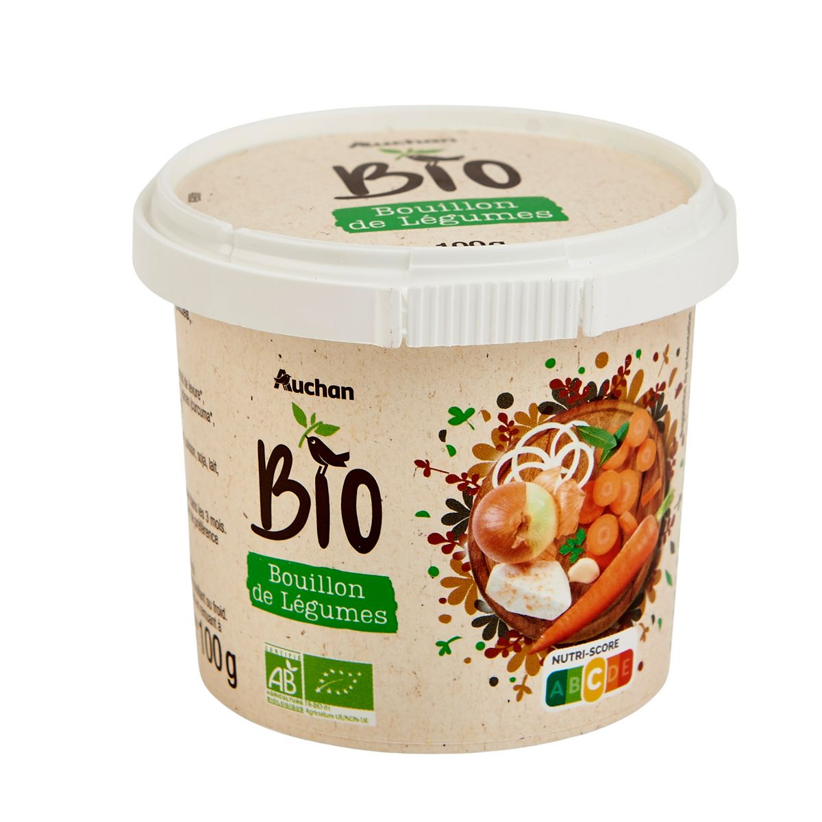 AUCHAN BIO Bouillon de légumes déshydraté 100g