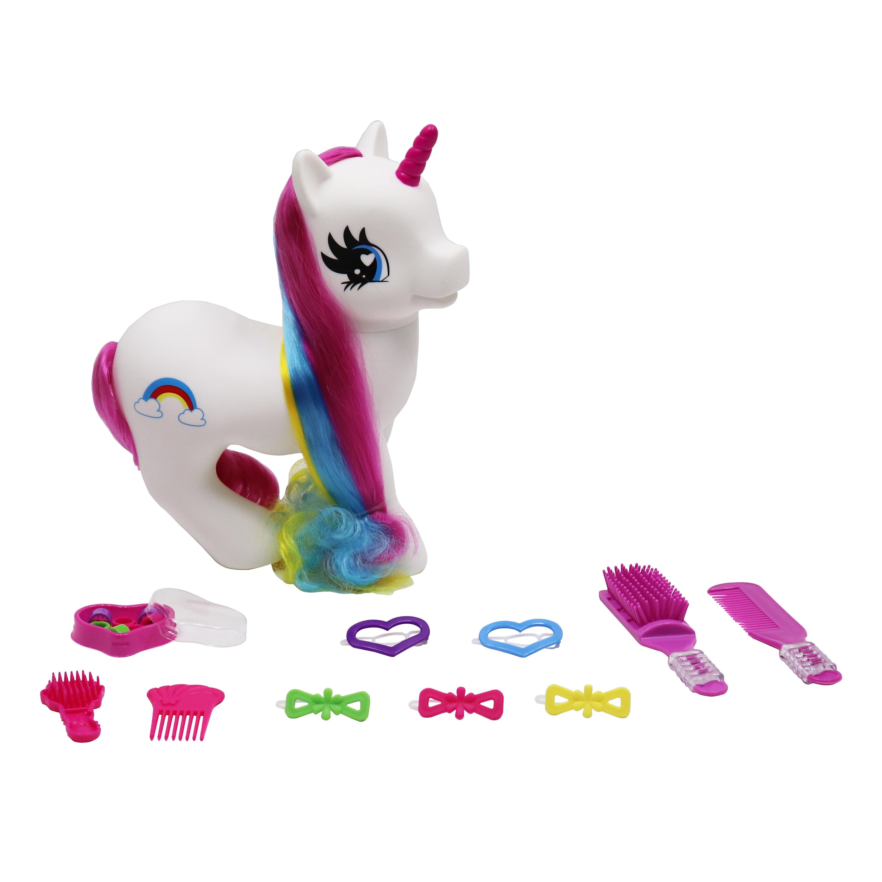 Voir la diapositive 3 : ONE TWO FUN Licorne Arc en Ciel 30 cm