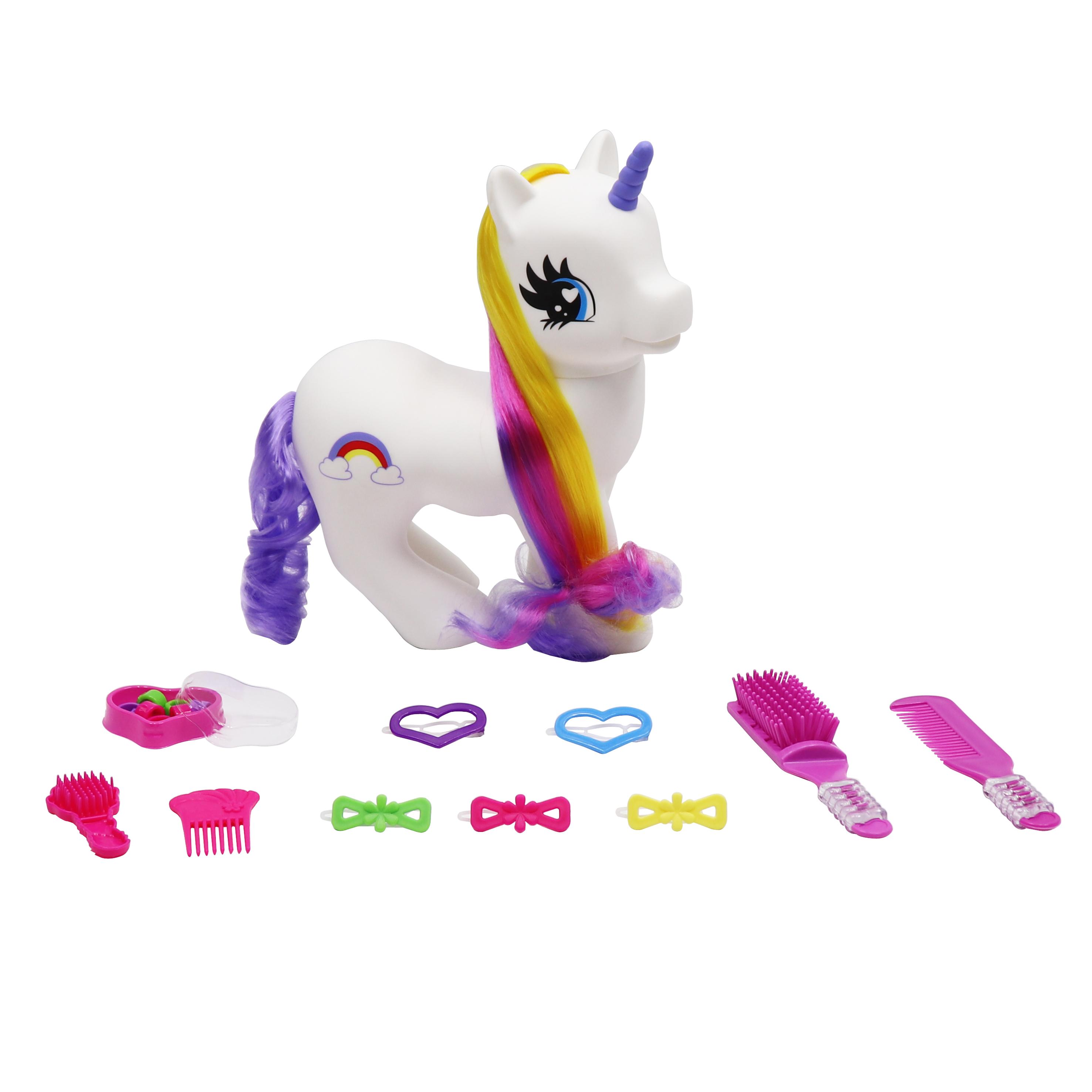 Voir la diapositive 5 : ONE TWO FUN Licorne Arc en Ciel 30 cm