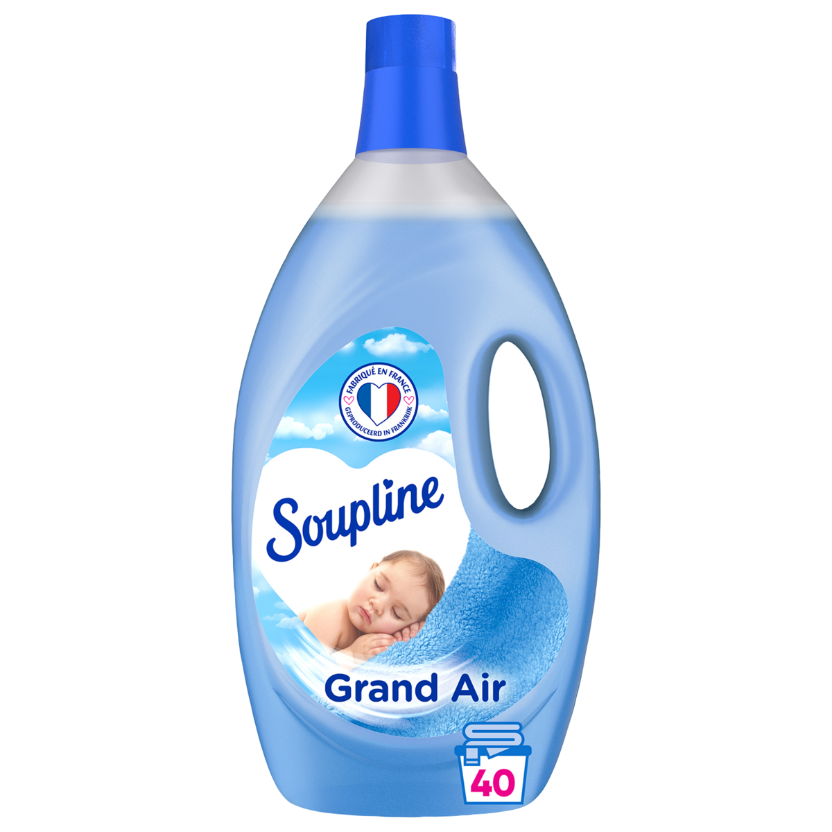 SOUPLINE Adoucissant grand air 40 lavages 2,85l