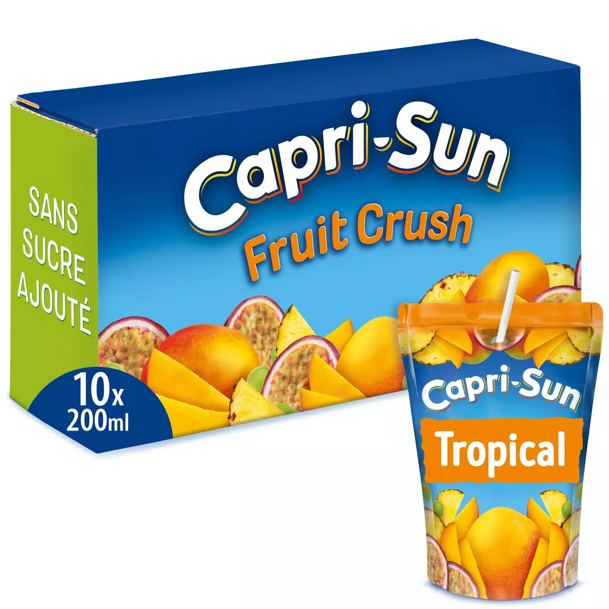 CAPRI-SUN Boisson au jus de fruit goût tropical poches 10x20cl