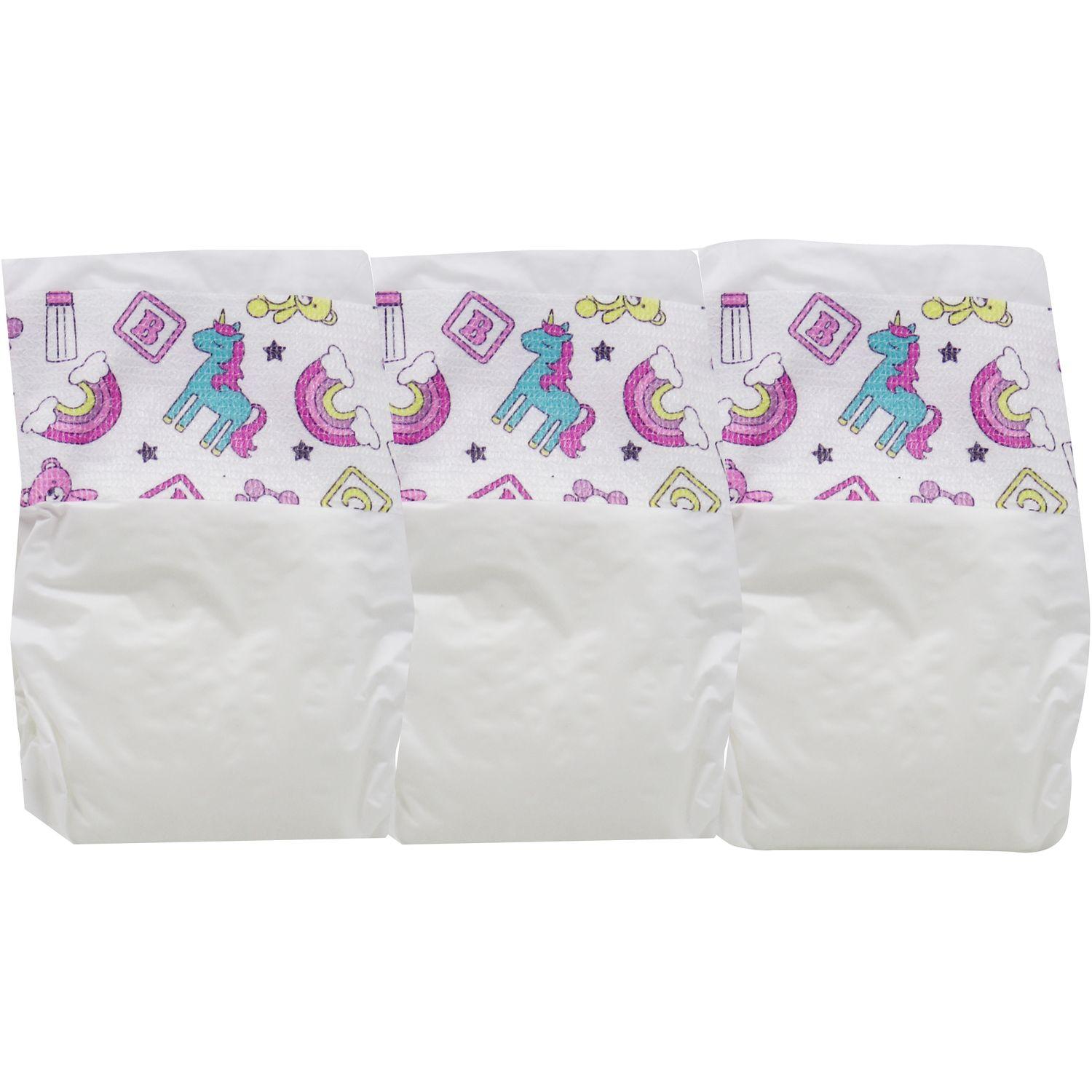 Voir la diapositive 3 : ONE TWO FUN Lot de 3 couches pour poupon