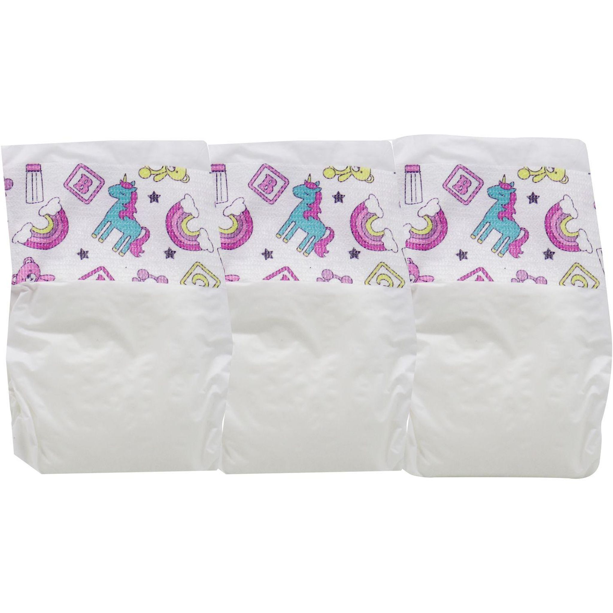 Voir la diapositive 3 : ONE TWO FUN Lot de 3 couches pour poupon