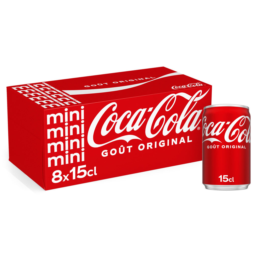 COCA-COLA Boisson gazeuse aux extraits végétaux original frigopack 8x15cl