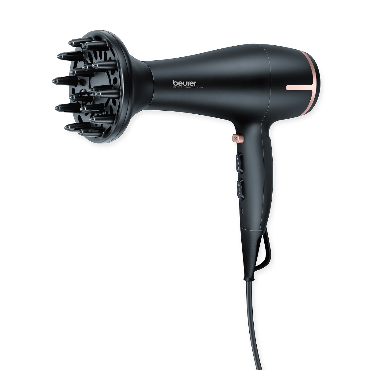 Voir la diapositive 3 : BEURER Sèche-cheveux ionique avec diffuseur HC60DC- Noir