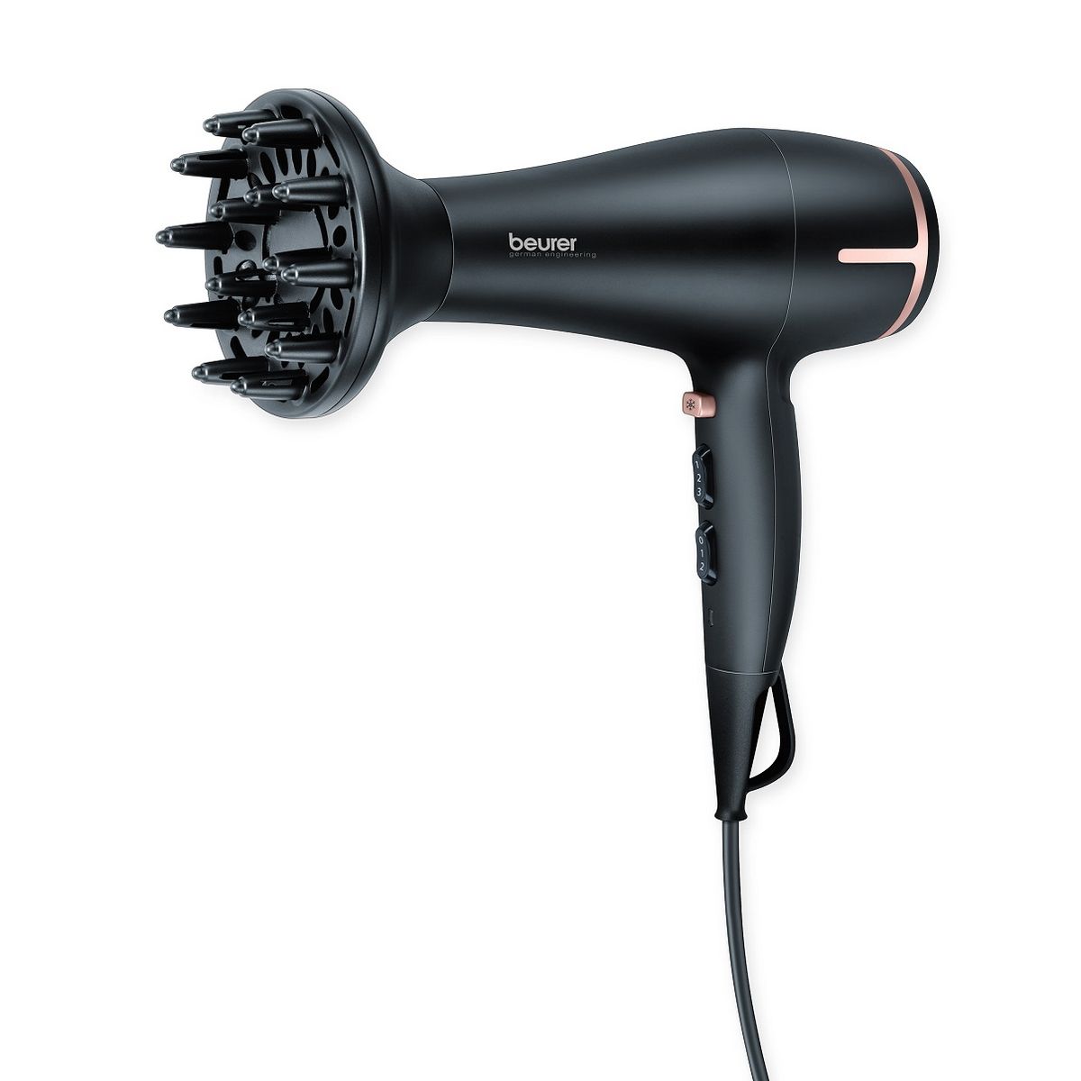 BEURER Sèche-cheveux ionique avec diffuseur HC60DC- Noir