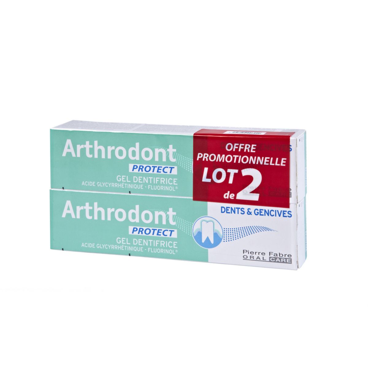 ARTHRODONT Protect Gel dentifrice pour gencives sensibles 2x75ml