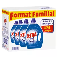 X-TRA Total 3+1 lessive liquide 85 lavages 3.825l pas cher 