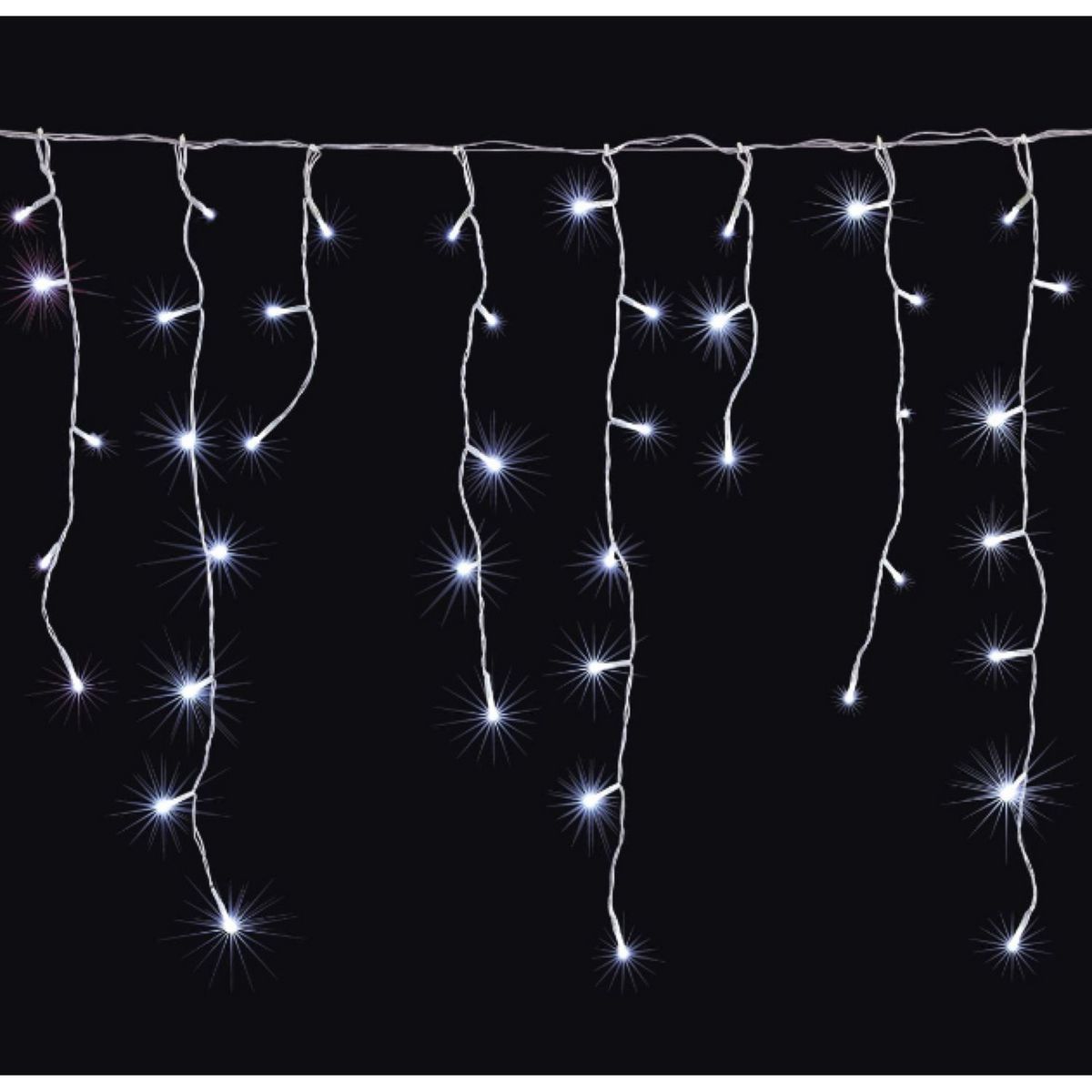 ACTUEL Guirlande Extérieure 360 LED Blanc Froid 8m Effet Stalactite