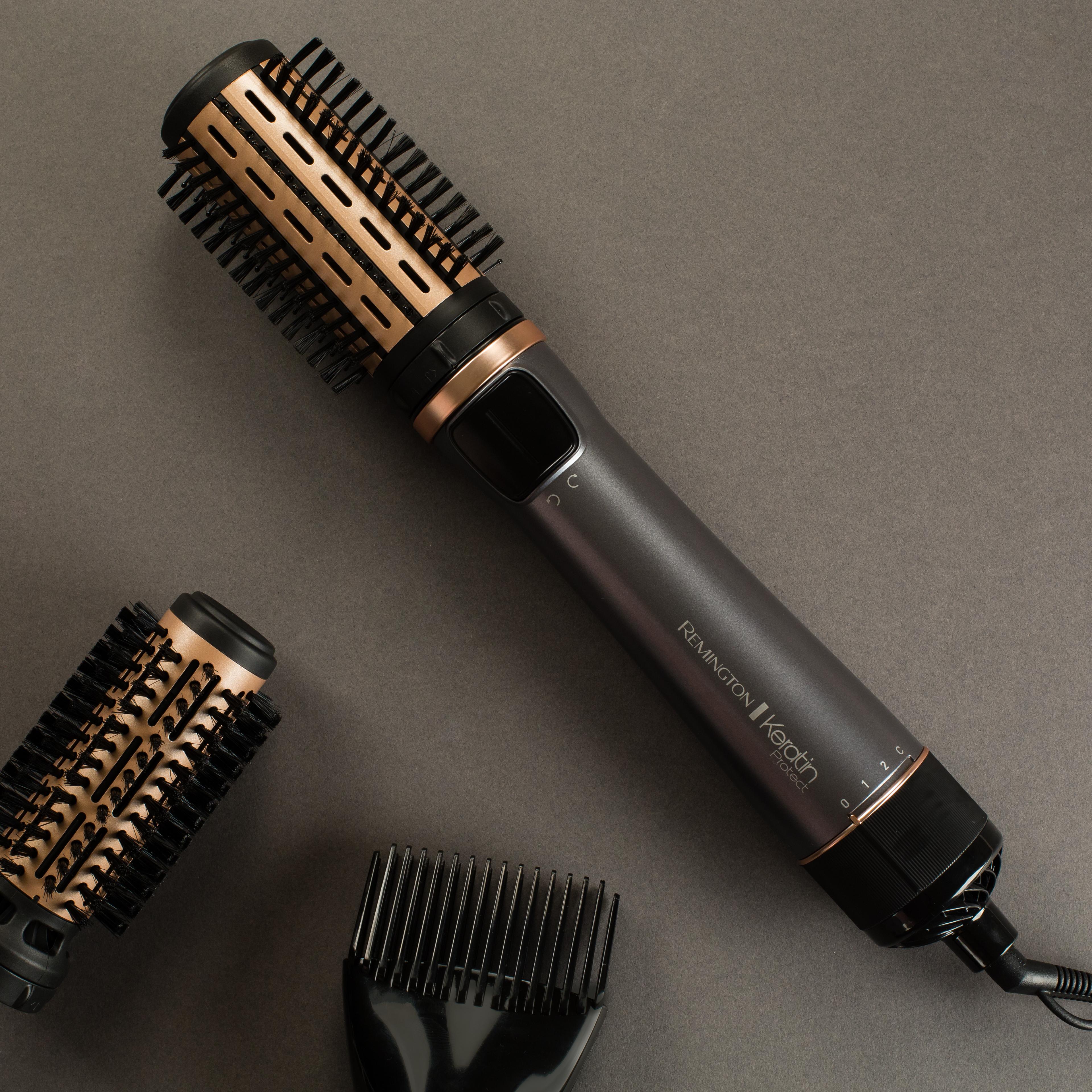 Voir la diapositive 3 : REMINGTON Brosse soufflante rotative Keratin protect AS8810