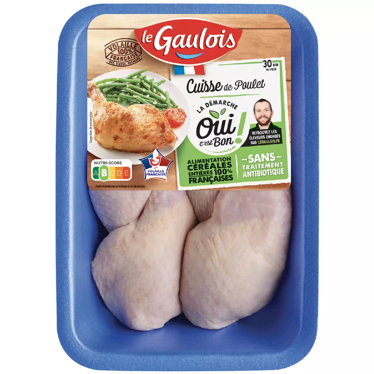 LE GAULOIS Cuisses de poulet blanc 1kg pas cher 