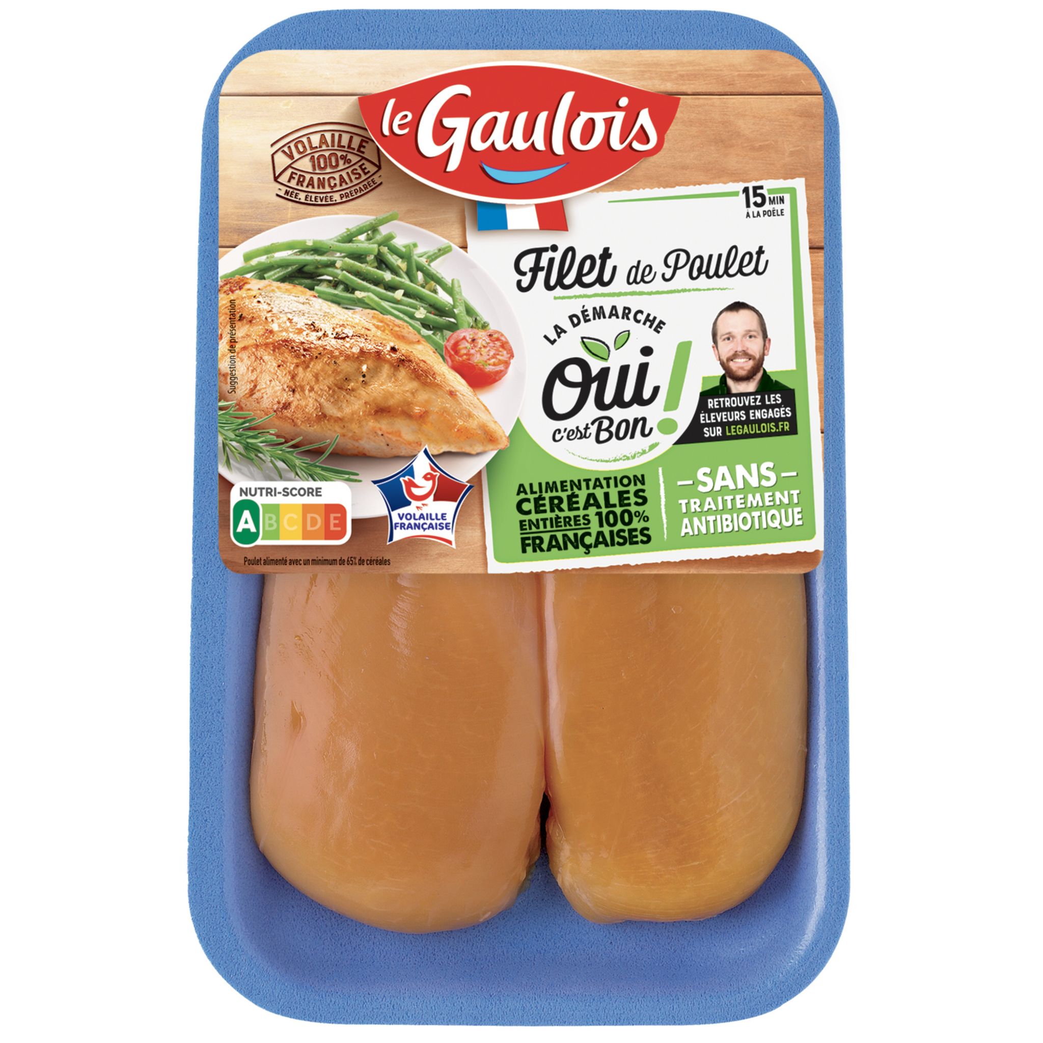 LE GAULOIS Filet De Poulet Jaune 2 Pièces 300g Pas Cher - Auchan.fr