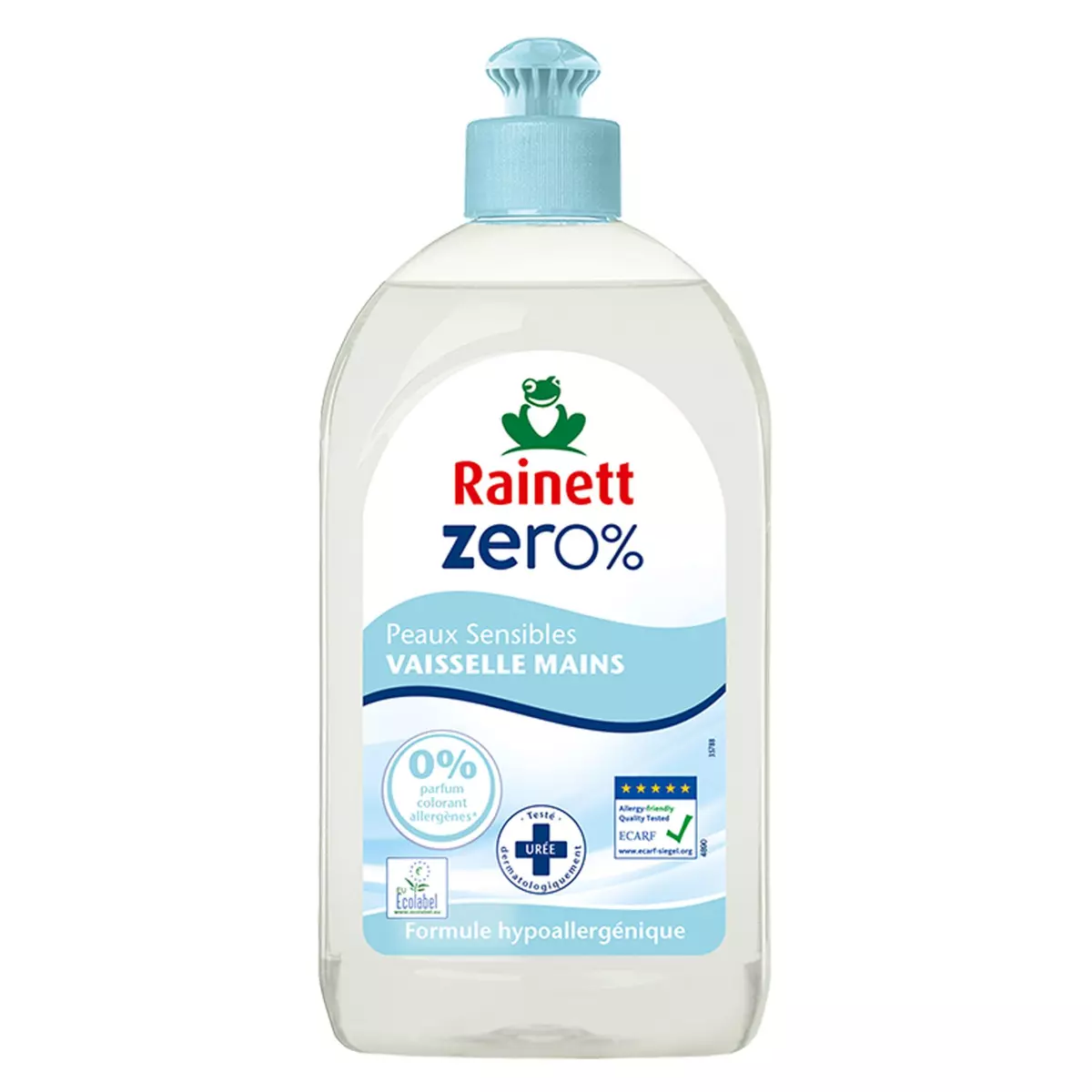 RAINETT Zéro% Liquide vaisselle écologique peaux sensibles 500ml