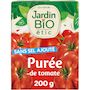 Voir la diapositive 2 : JARDIN BIO ETIC Purée de tomates en brique 200g