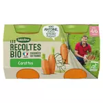 Blédina BLEDINA Les récoltes bio petit pot carottes bio dès 4 mois