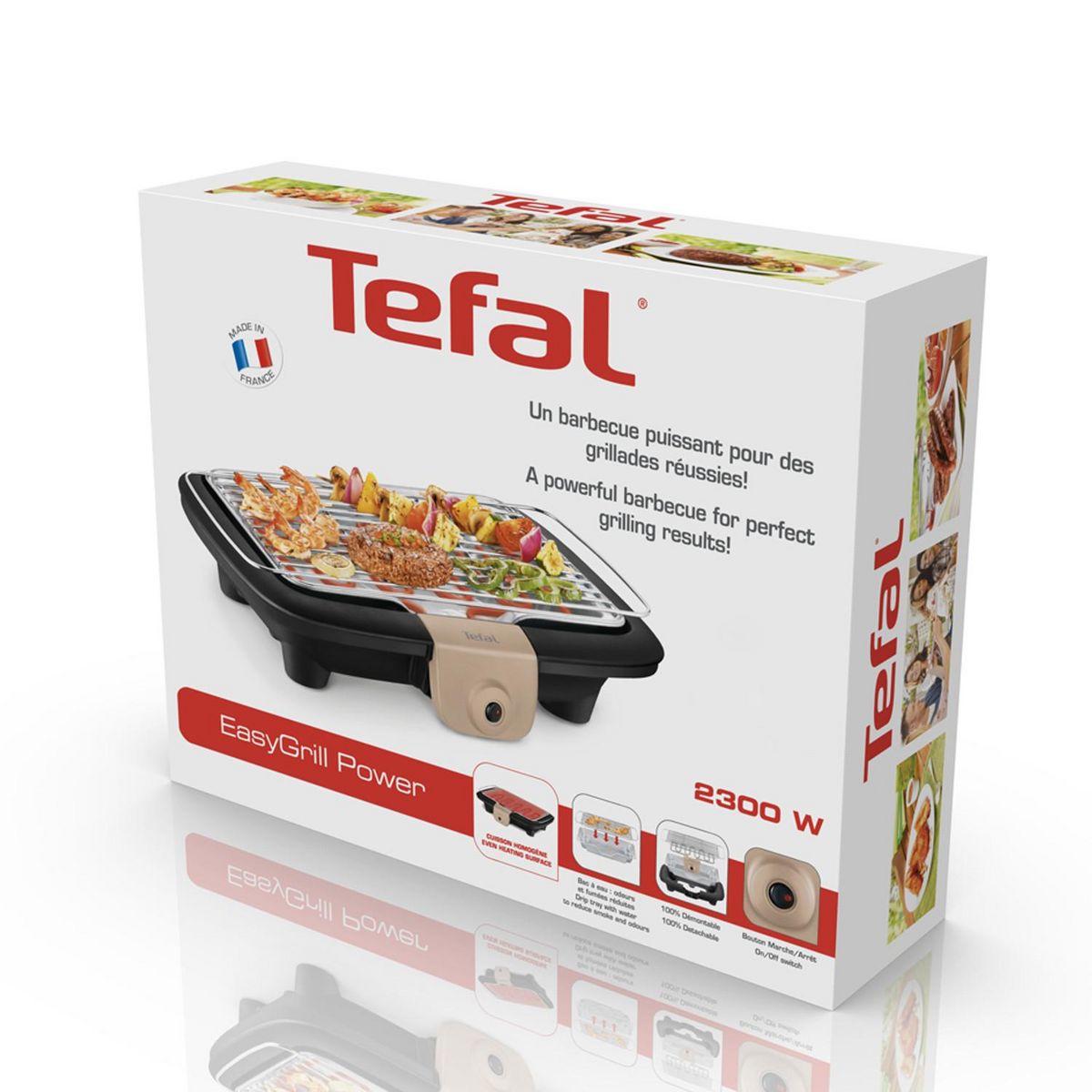 TEFAL Barbecue électrique EasyGrill Power Table BG90C814