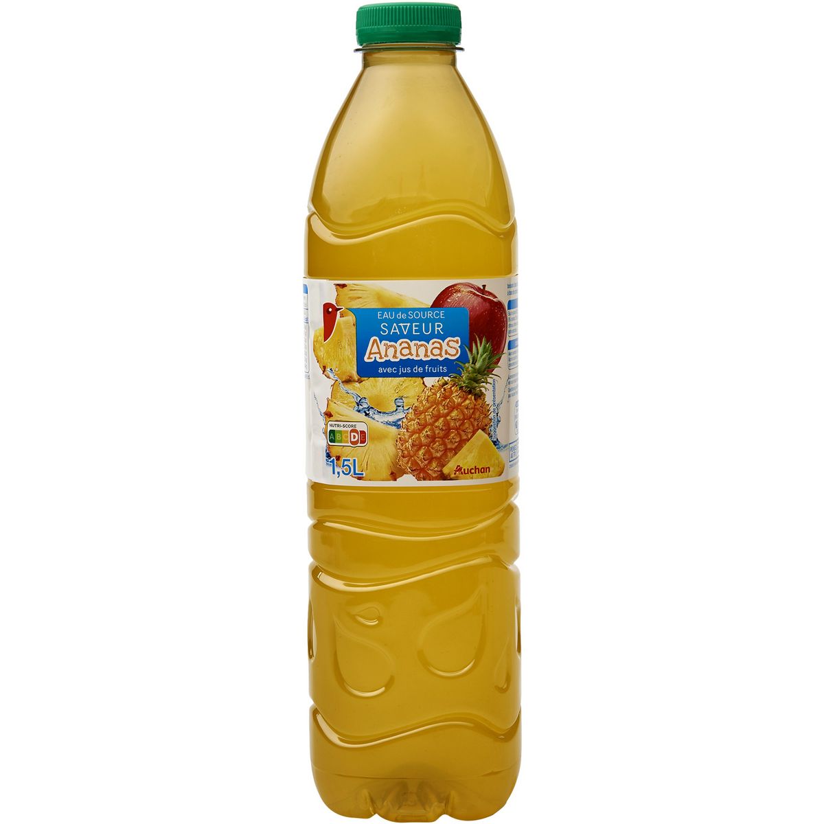 AUCHAN Eau aromatisée au jus d'ananas 1,5l