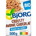 BJORG Crousti'avoine céréales bio au chocolat 500g