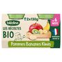 Voir la diapositive 2 : BLEDINA Les récoltes bio pots pommes bananes kiwis dès 6 mois 2x130g