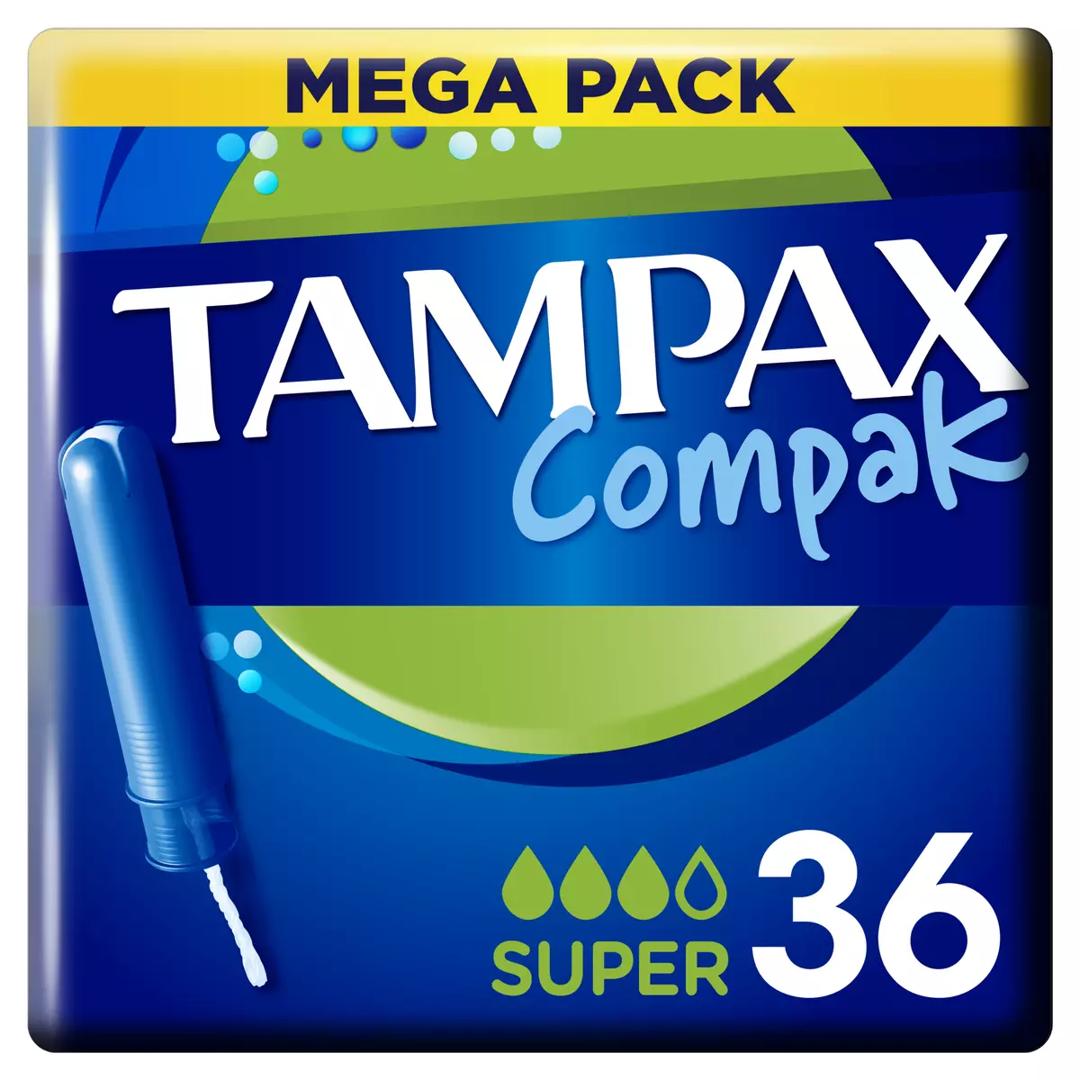TAMPAX Compak tampons avec applicateur super 36 tampons
