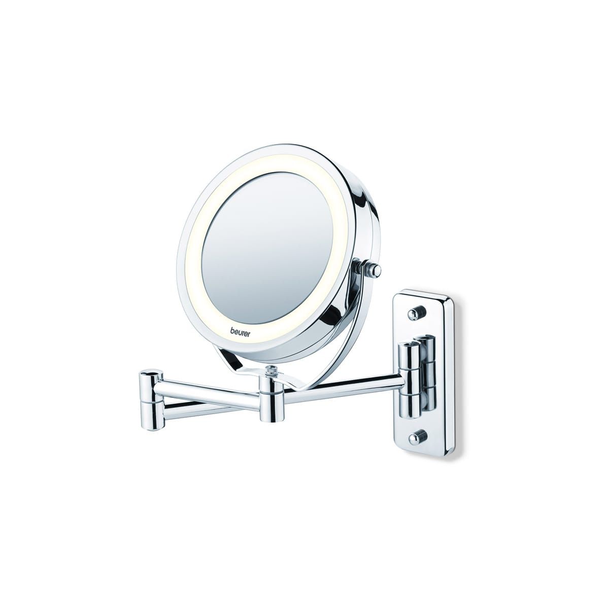 BEURER Miroir lumineux grossissant BS 59, Fixation murale et pieds