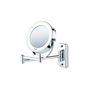 Voir la diapositive 1 : BEURER Miroir lumineux grossissant BS 59, Fixation murale et pieds
