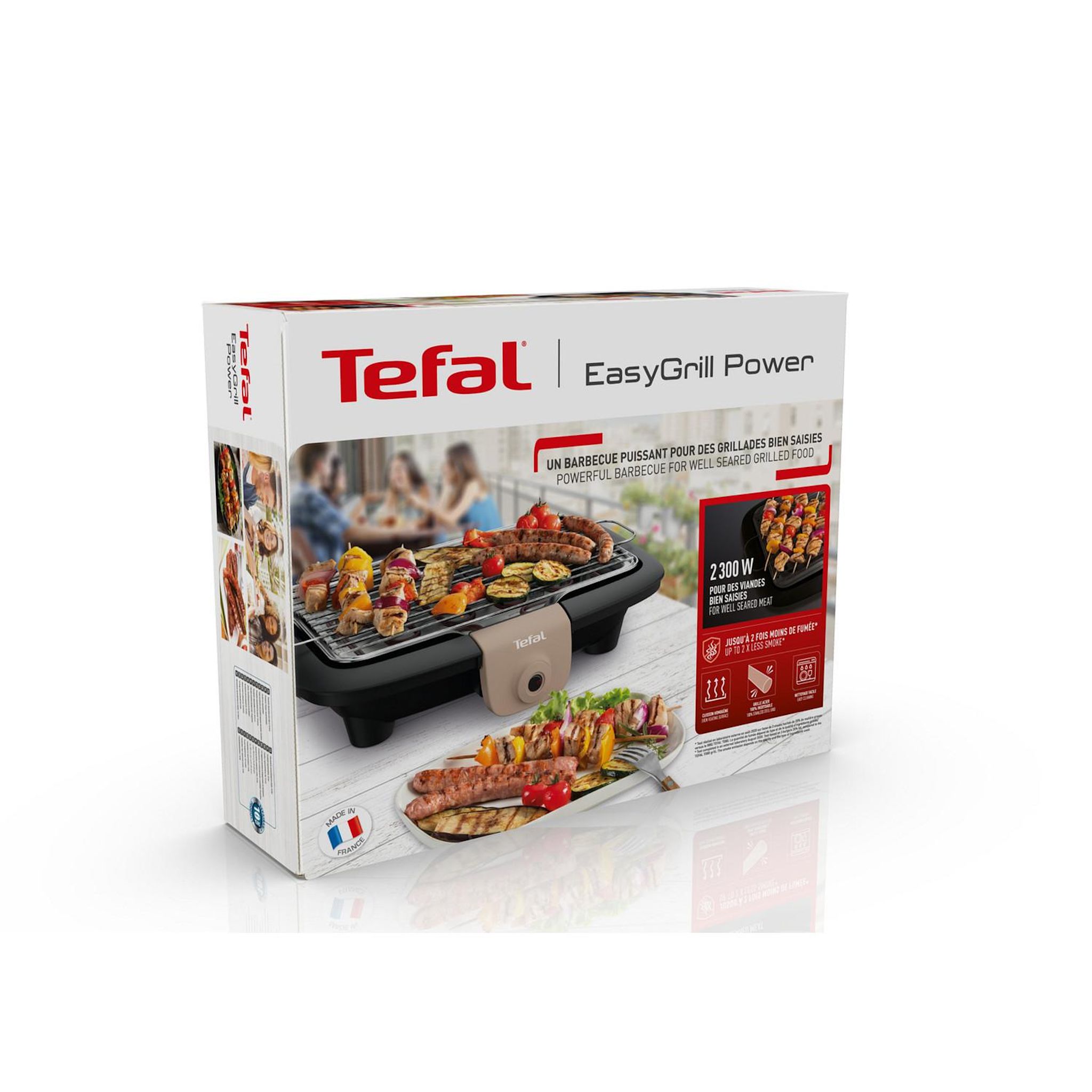 Voir la diapositive 5 : TEFAL Barbecue électrique EasyGrill Power Pieds BG90D814