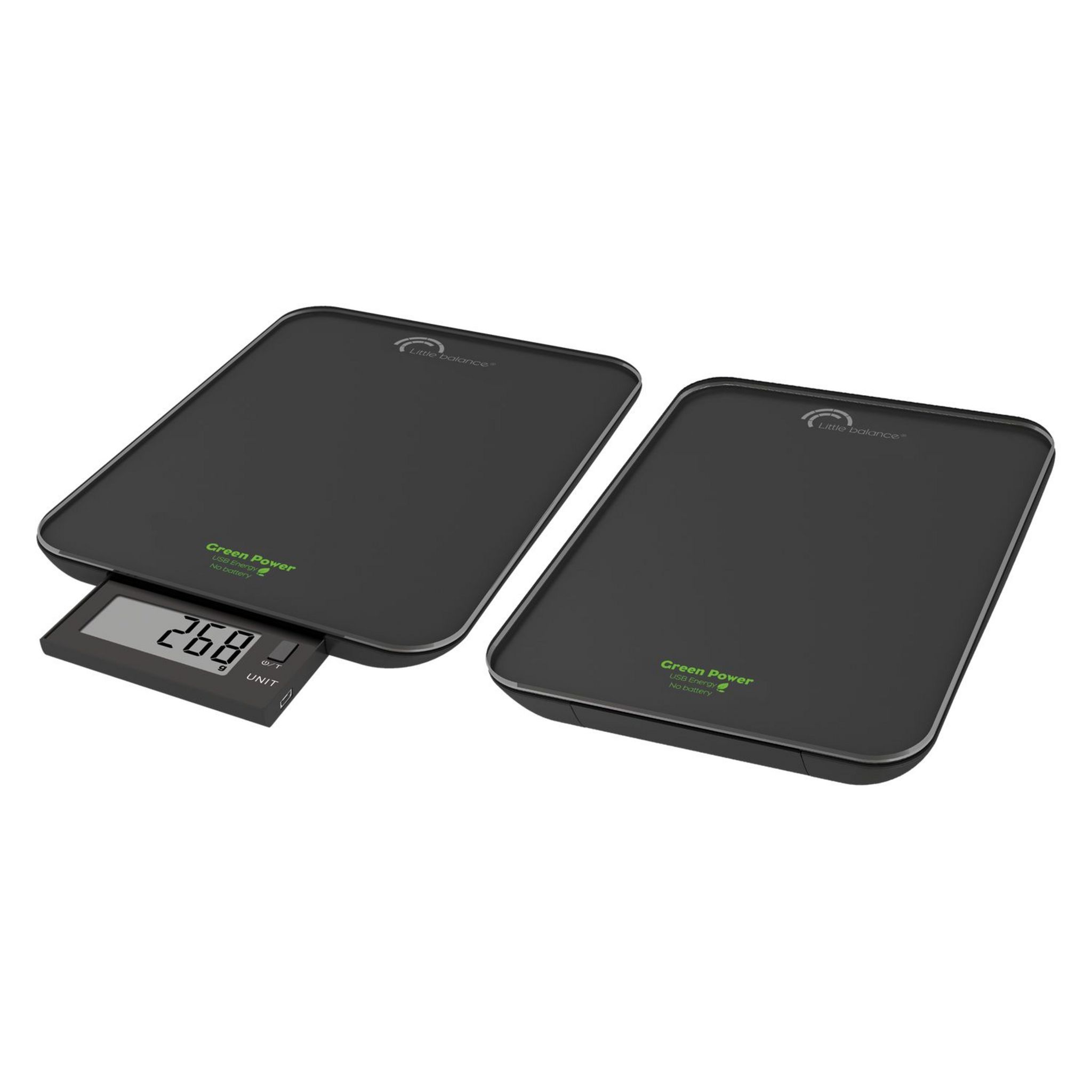 Voir la diapositive 2 : LITTLE BALANCE Balance de cuisine sans pile rechargeable par câble USB (fourni) 8232