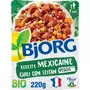 BJORG Chili con seitan bio veggie sans sucres ajoutés 1 personne 220g