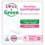 LOVE & GREEN Serviettes hygiéniques écologiques avec ailettes normal 14 serviettes