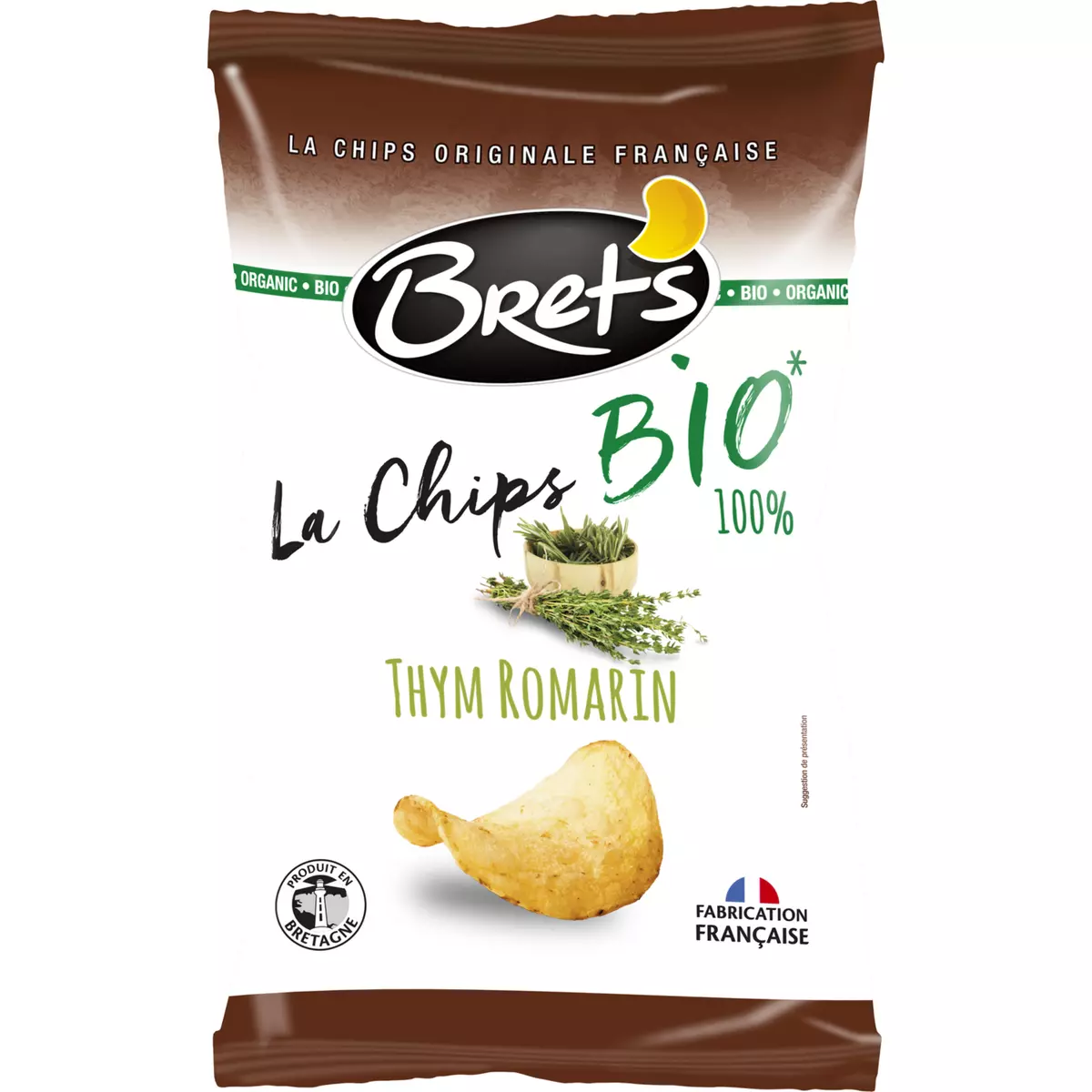 BRETS Chips bio thym et romarin 100g