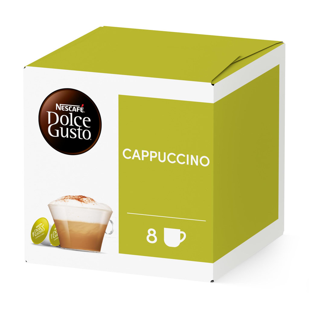 DOLCE GUSTO Capsules de café cappuccino compatibles Dolce Gusto 2x8 capsules 186g