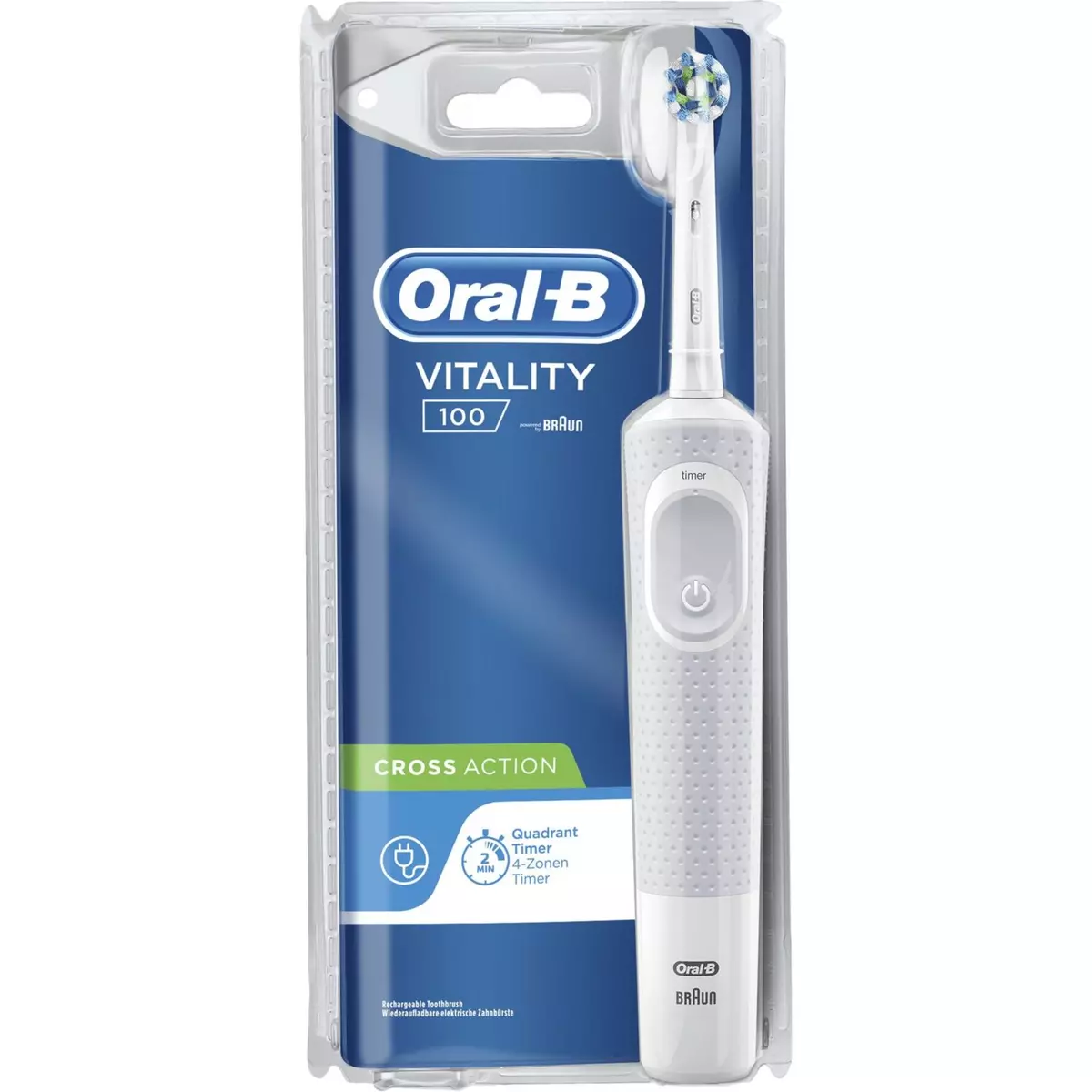 ORAL-B Brosse à dents électrique vitality100 cross action 1 brosse