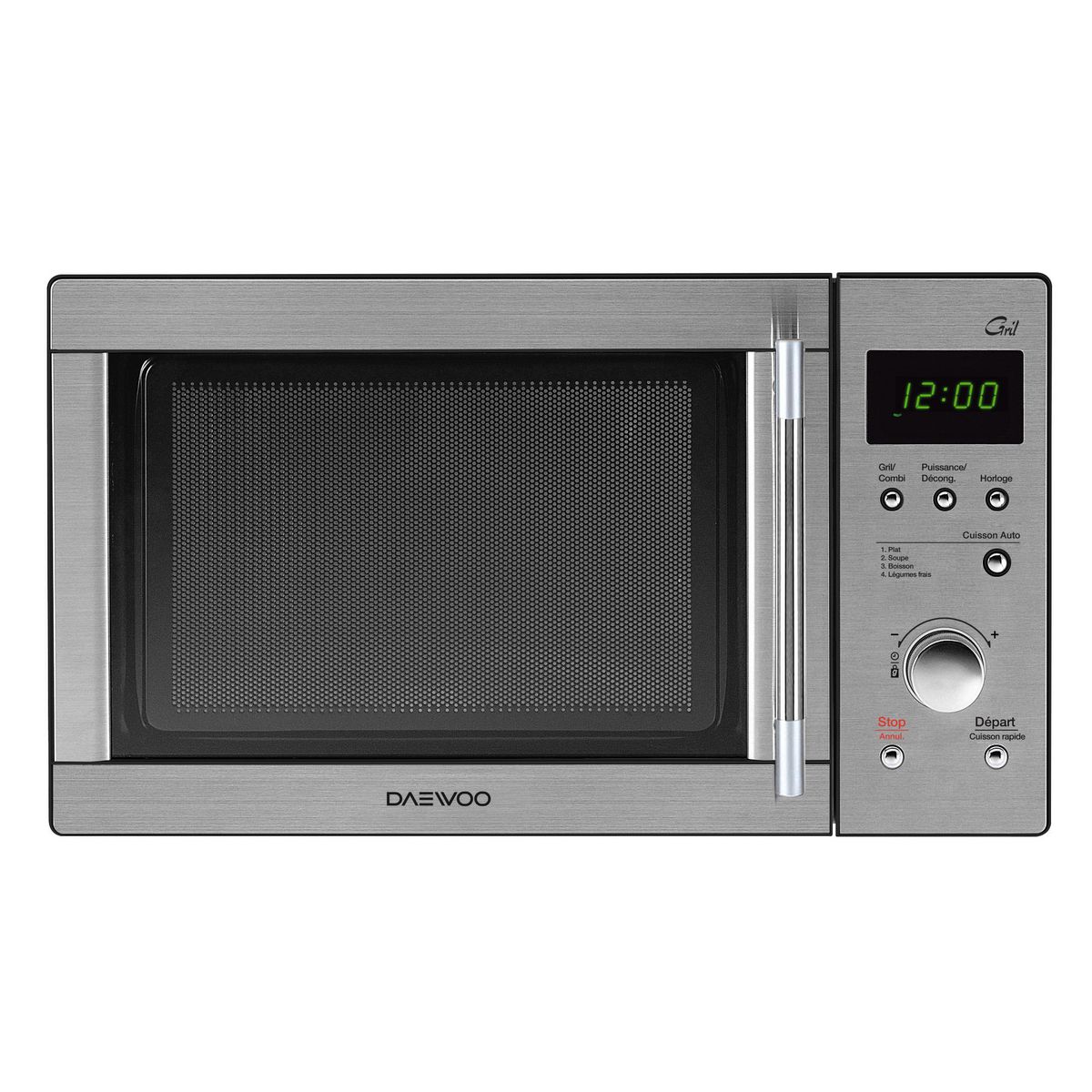 DAEWOO Four micro-ondes grill KOG -9G7R - 900 W - Capacité 26 L - Inox
