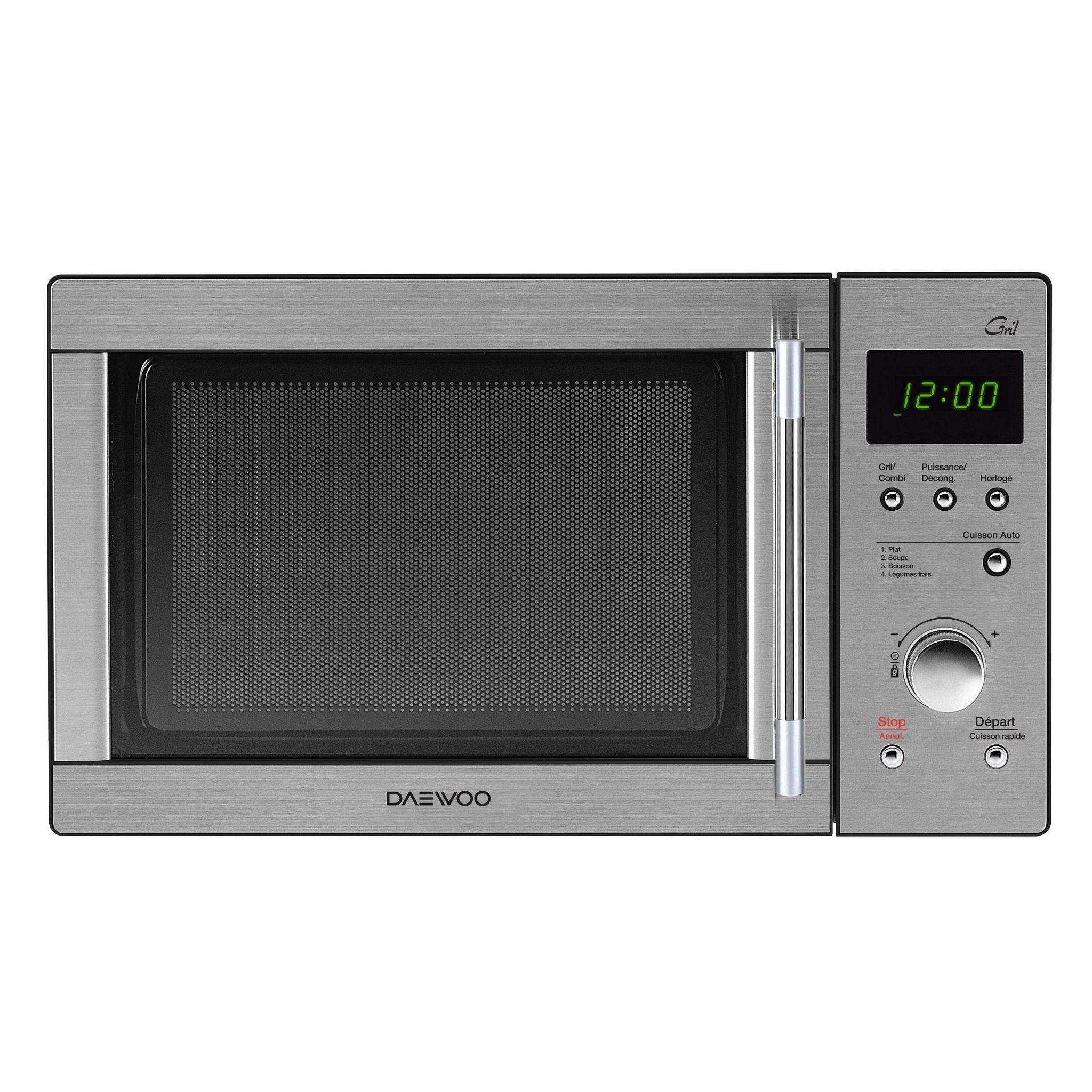 Voir la diapositive 3 : DAEWOO Four micro-ondes grill KOG -9G7R - 900 W - Capacité 26 L - Inox