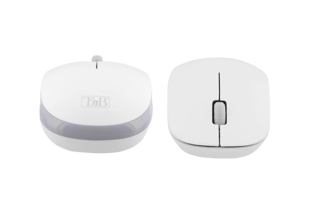 Voir la diapositive 4 : TNB Clavier sans fil Classy - Blanc - Nano USB - Souris sans fil incluse