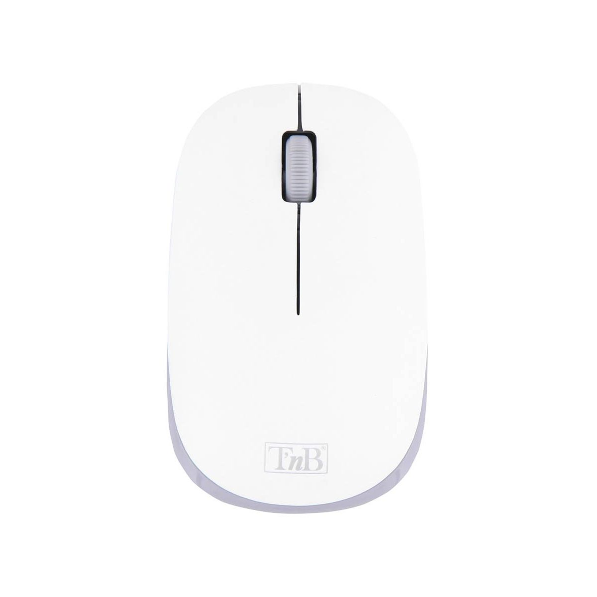 TNB Clavier sans fil Classy - Blanc - Nano USB - Souris sans fil incluse