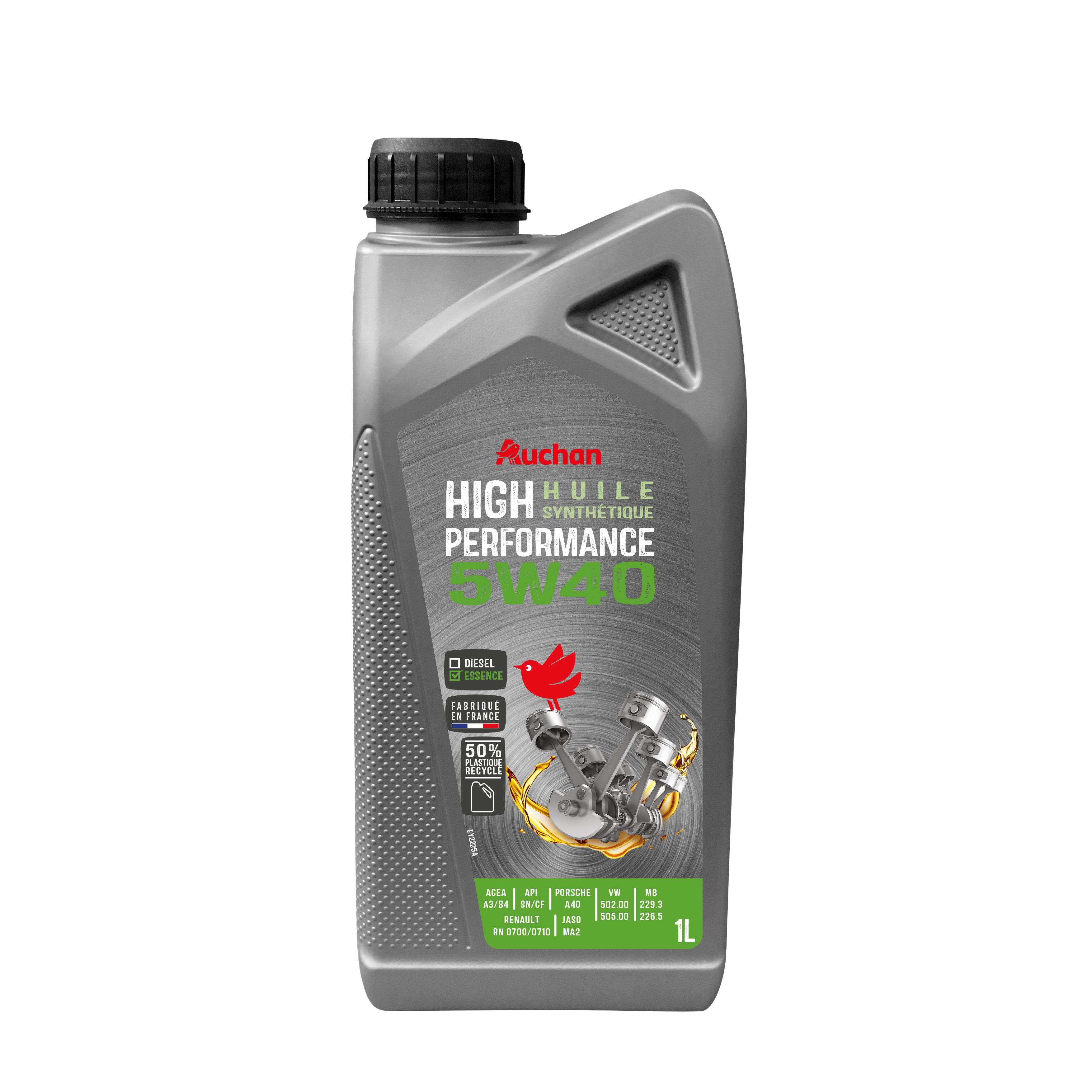 AUCHAN Huile moteur essence synthèse 5W401L
