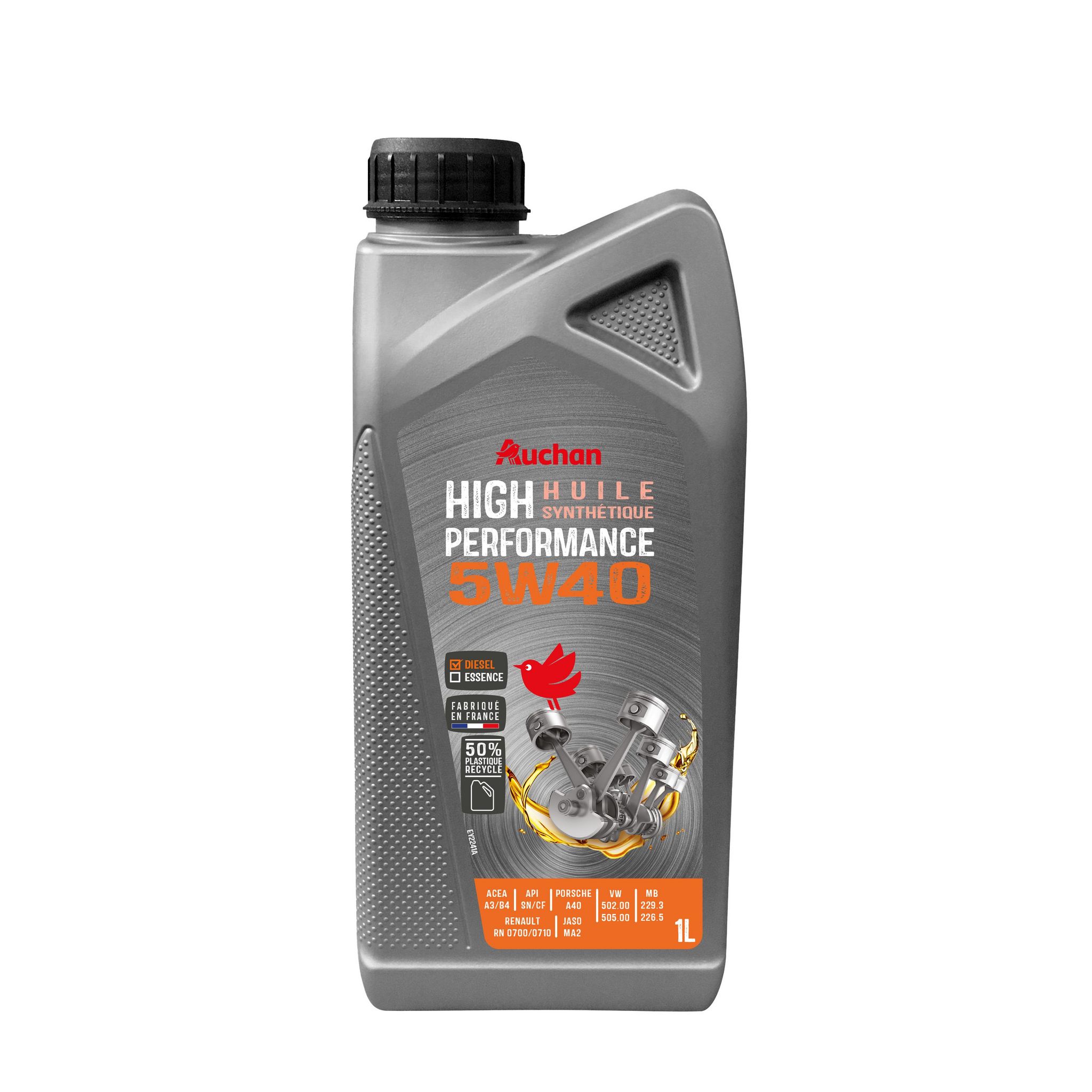AUCHAN Huile de synthèse turbo diesel 5W401L