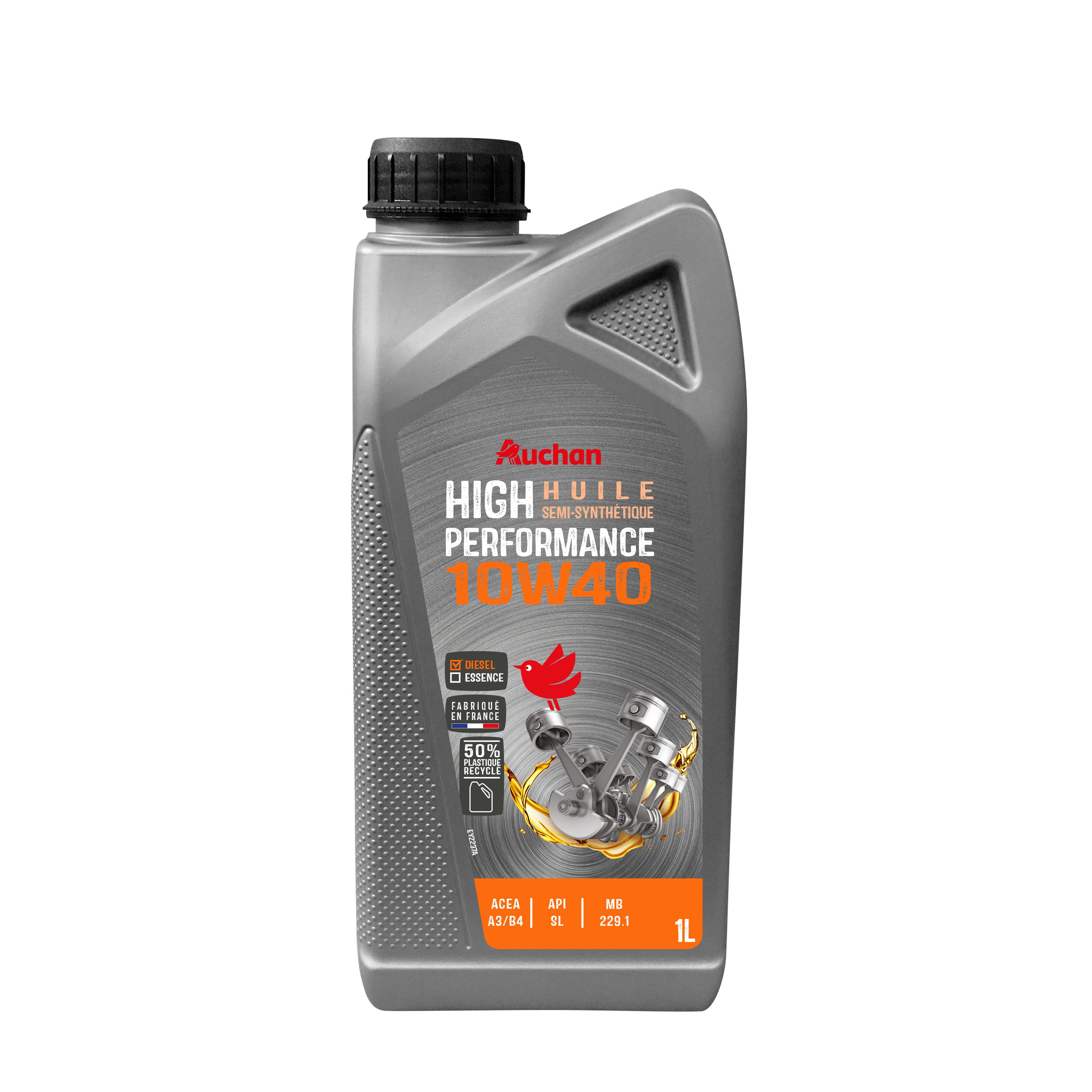 AUCHAN Huile semi synthétique pour turbo diesel 10W401L