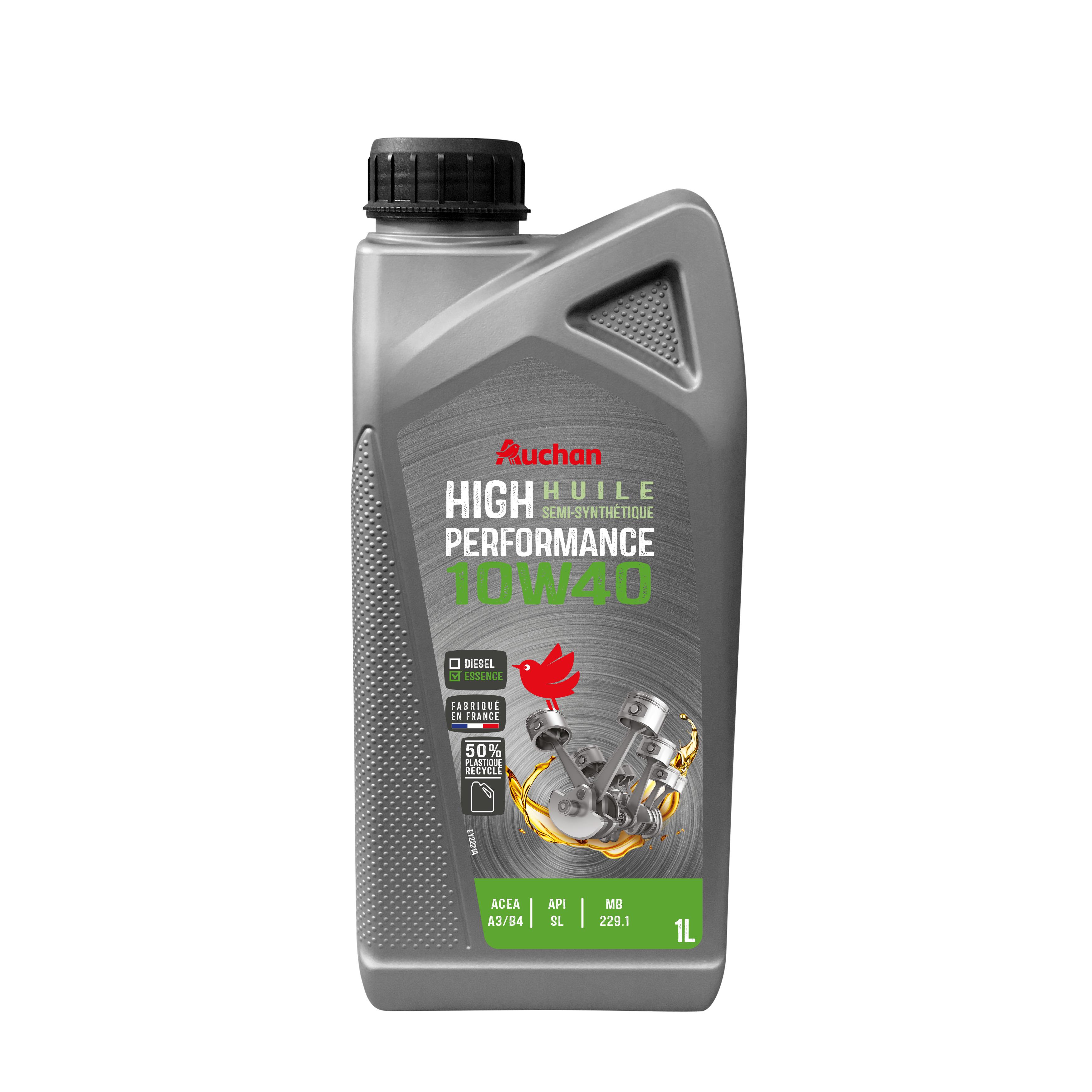 AUCHAN Huile moteur essence de misynthèse10W 401L