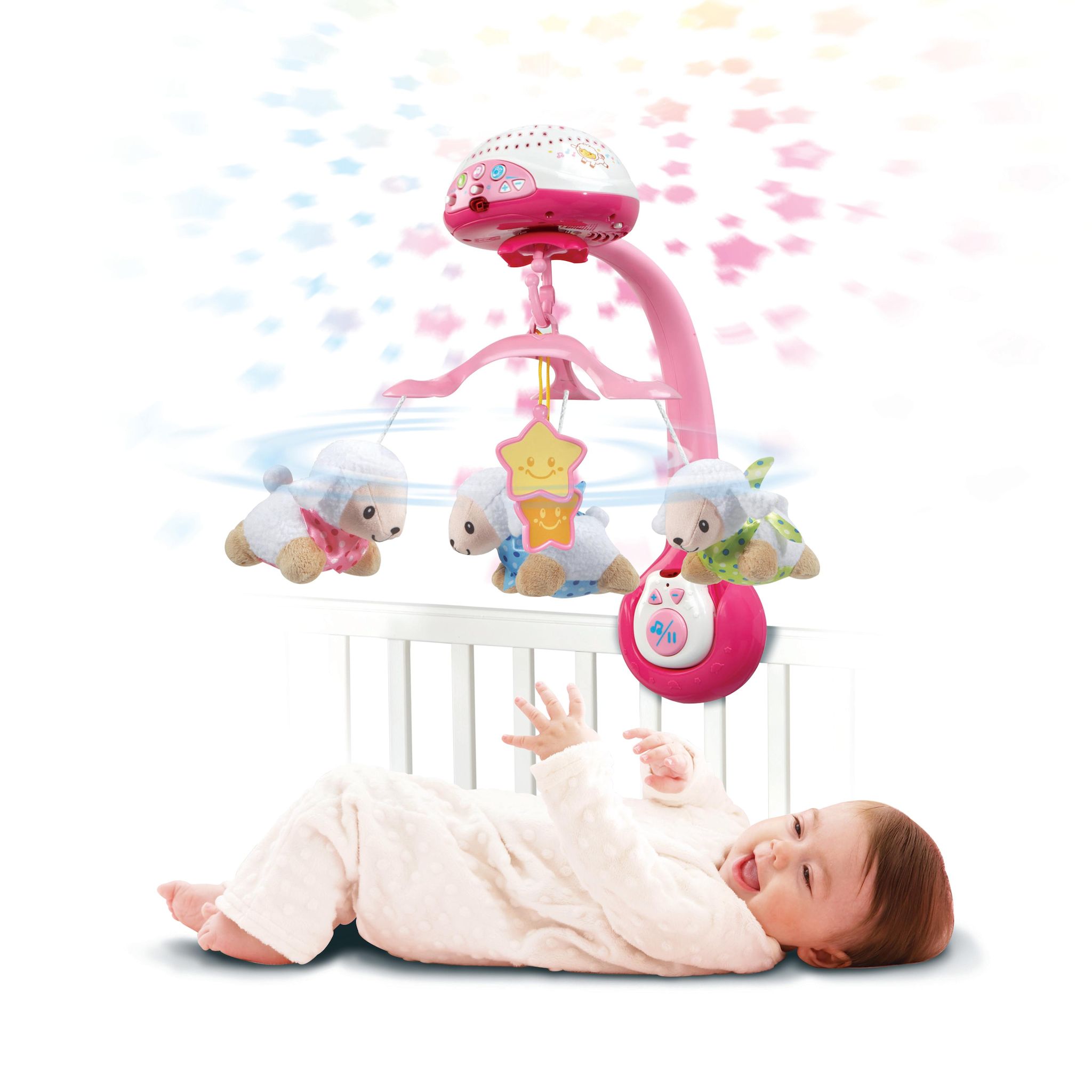 Voir la diapositive 7 : VTECH Lumi Mobile Compte-Moutons - Rose